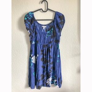 Speechless Blue Floral Flowy Blouse